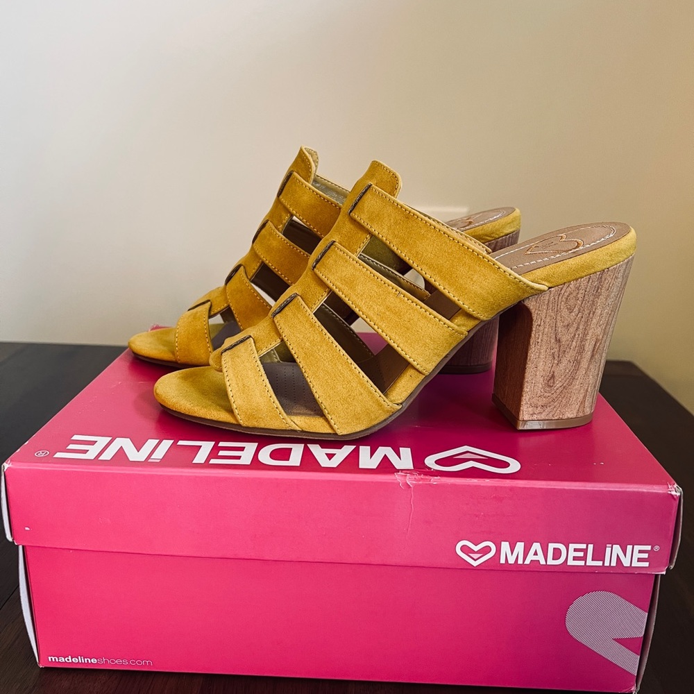 Madeline Novelette Women’s Slip On Mule In Chinese Yellow Size 10M. - Picture 4 of 9